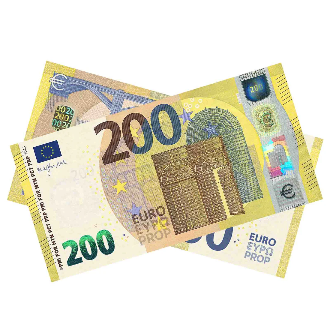 €200 prop euro banknotes
