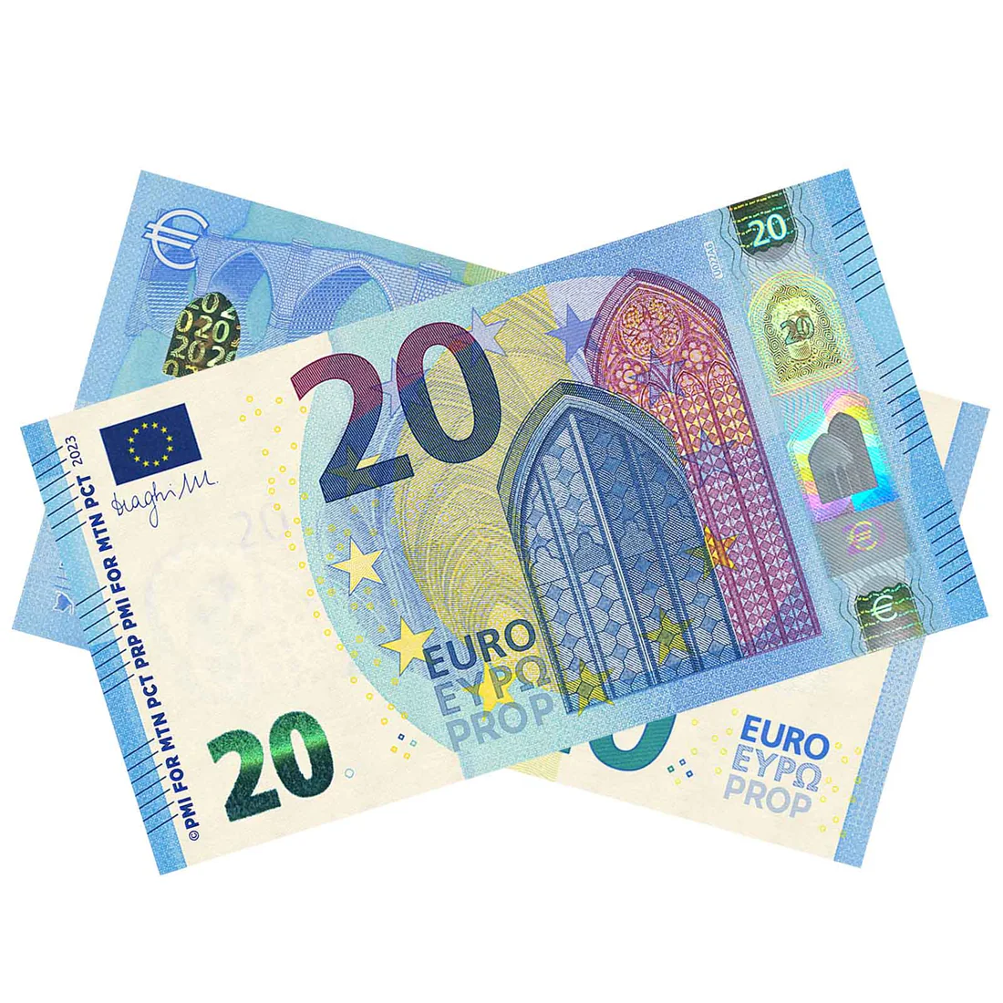 €20 prop euro banknotes