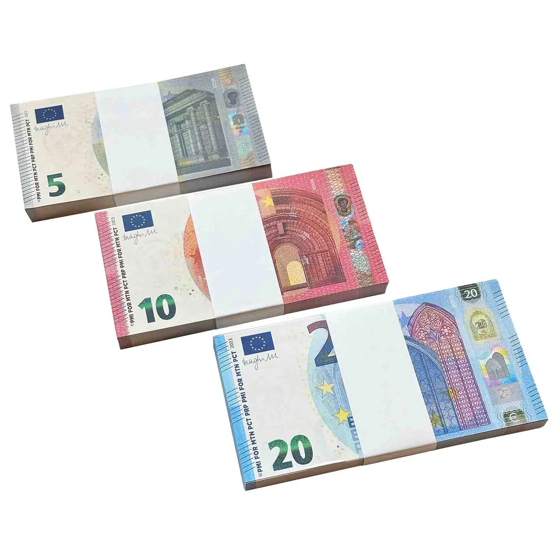€5|€10|€20 prop euro banknote stacks